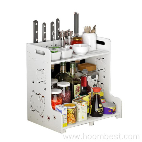 Spice Rack Shelves 2-tier Standing Pantry Shelf